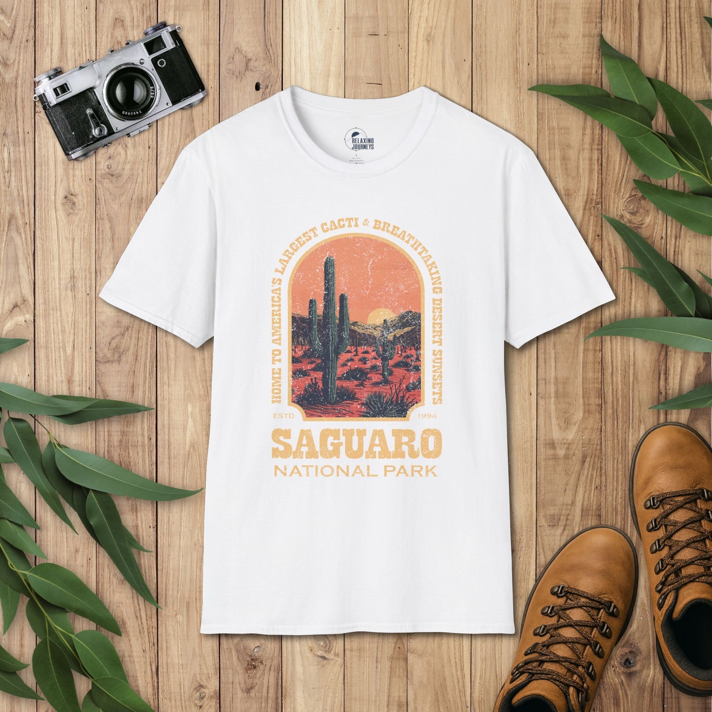 Saguaro National Park Retro Arch T-Shirt