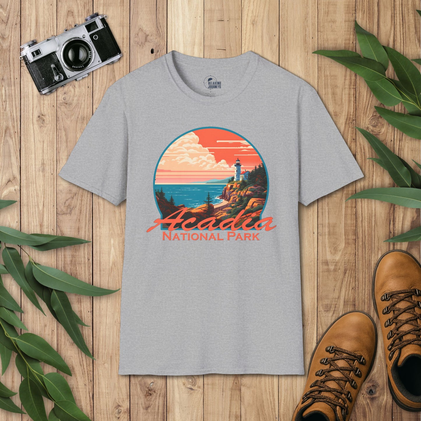 Acadia National Park Retro T-Shirt