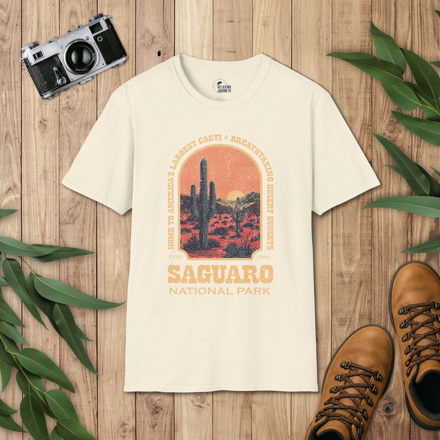 Saguaro National Park Retro Arch T-Shirt