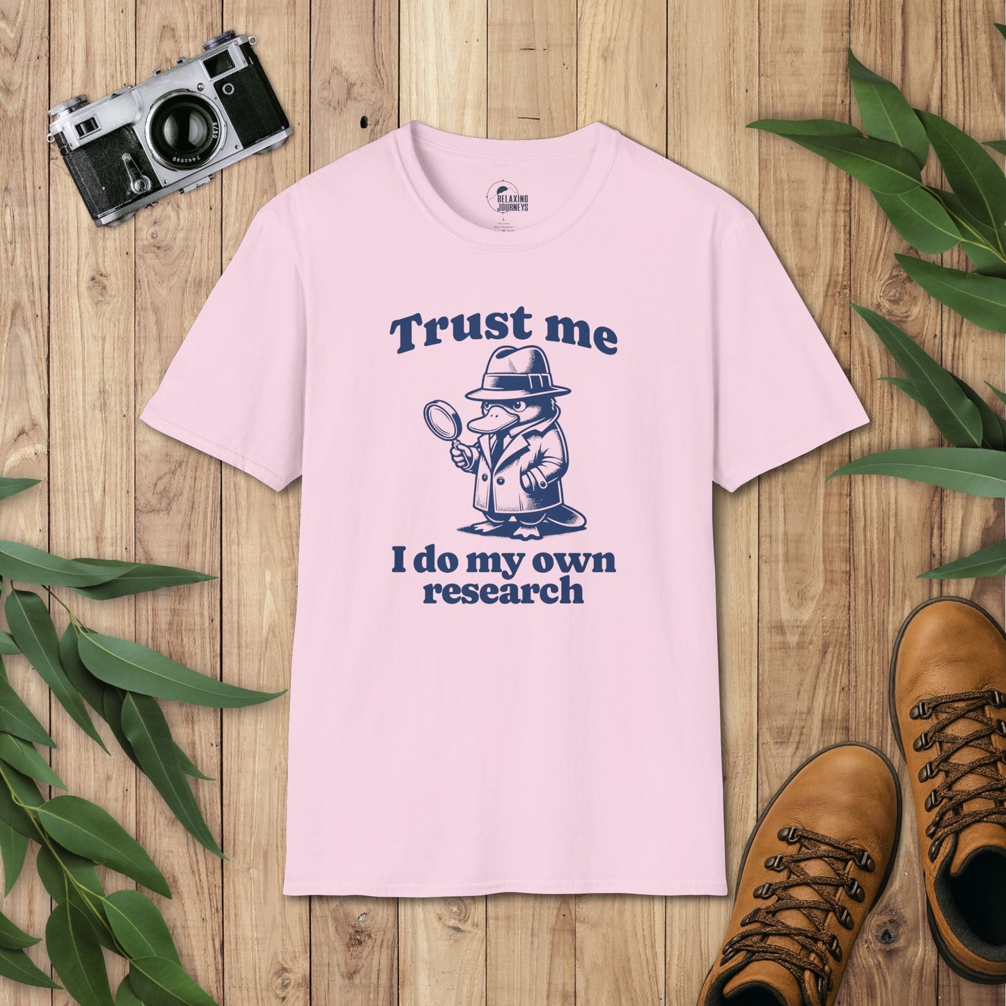Platypus Retro Cartoon I do my own research Graphic T-Shirt