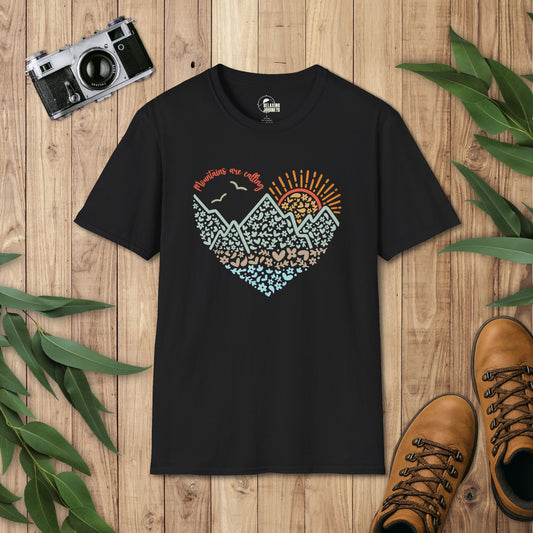 Mountains are Calling Doodle T-Shirt