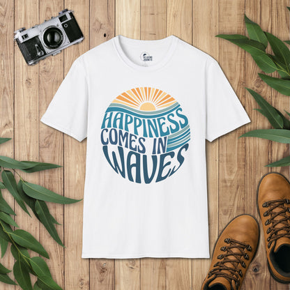 Happiness comes in waves T-Shirt
