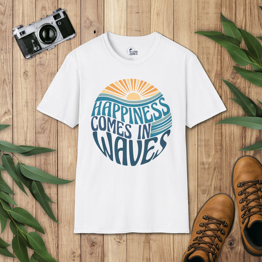 Happiness comes in waves T-Shirt