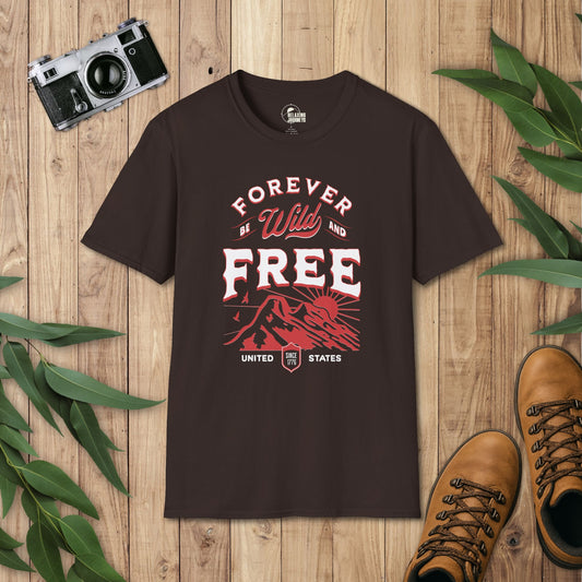 Patriotic USA Forever Wild & Free T-Shirt
