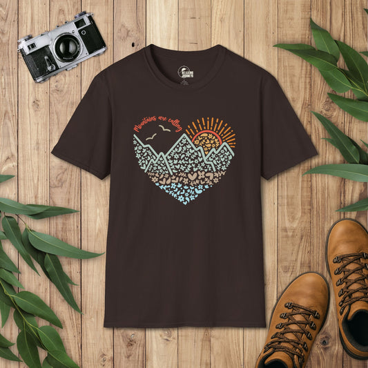 Mountains are Calling Doodle T-Shirt