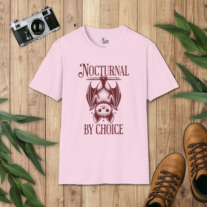 Upside Down Bat Retro Cartoon Nocturnal Graphic T-Shirt