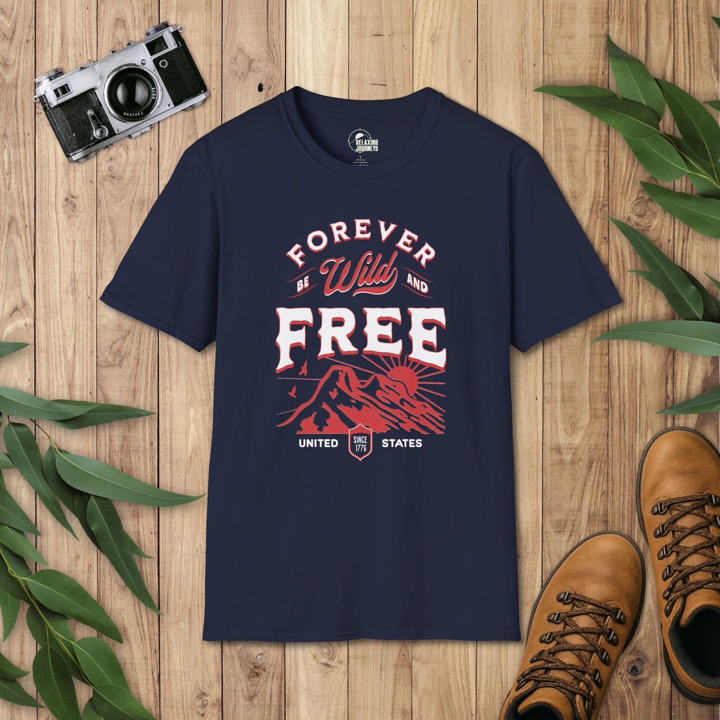 Patriotic USA Forever Wild & Free T-Shirt