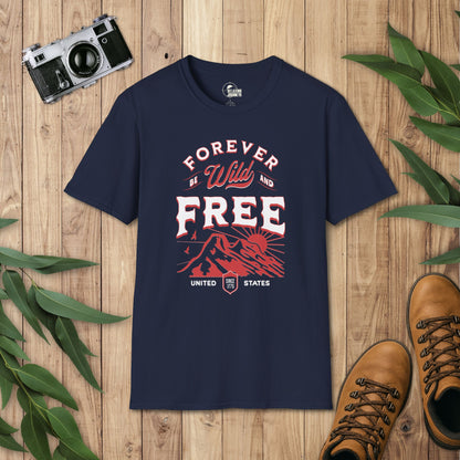 Patriotic USA Forever Wild & Free T-Shirt