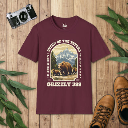 Grizzly 399 Grand Teton Retro Arch T-Shirt