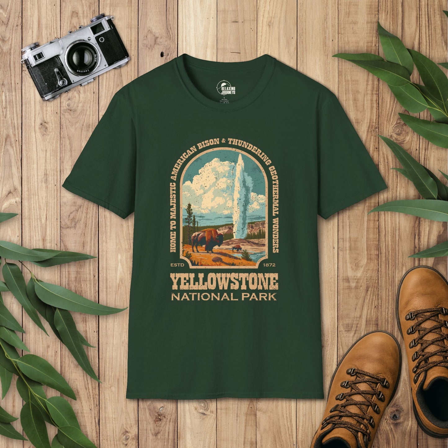 Yellowstone National Park Retro T-Shirt