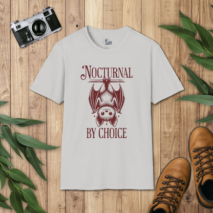 Upside Down Bat Retro Cartoon Nocturnal Graphic T-Shirt