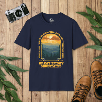 Great Smoky Mountain National Park Retro Arch T-Shirt