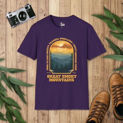 Great Smoky Mountain National Park Retro Arch T-Shirt