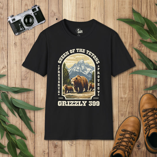 Grizzly 399 Grand Teton Retro Arch T-Shirt