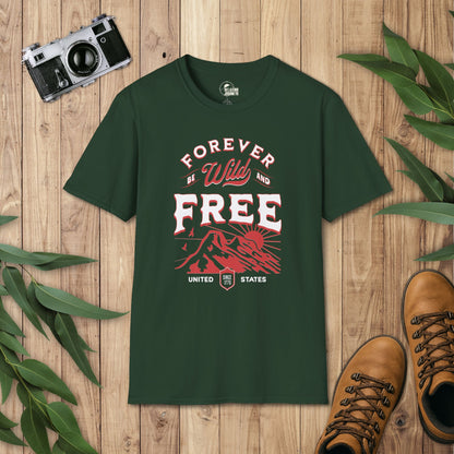 Patriotic USA Forever Wild & Free T-Shirt