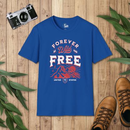 Patriotic USA Forever Wild & Free T-Shirt