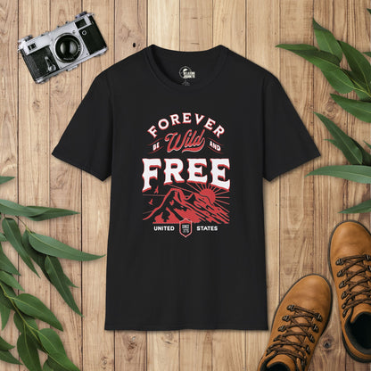 Patriotic USA Forever Wild & Free T-Shirt