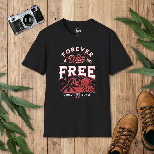 Patriotic USA Forever Wild & Free T-Shirt