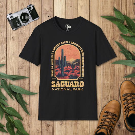 Saguaro National Park Retro Arch T-Shirt