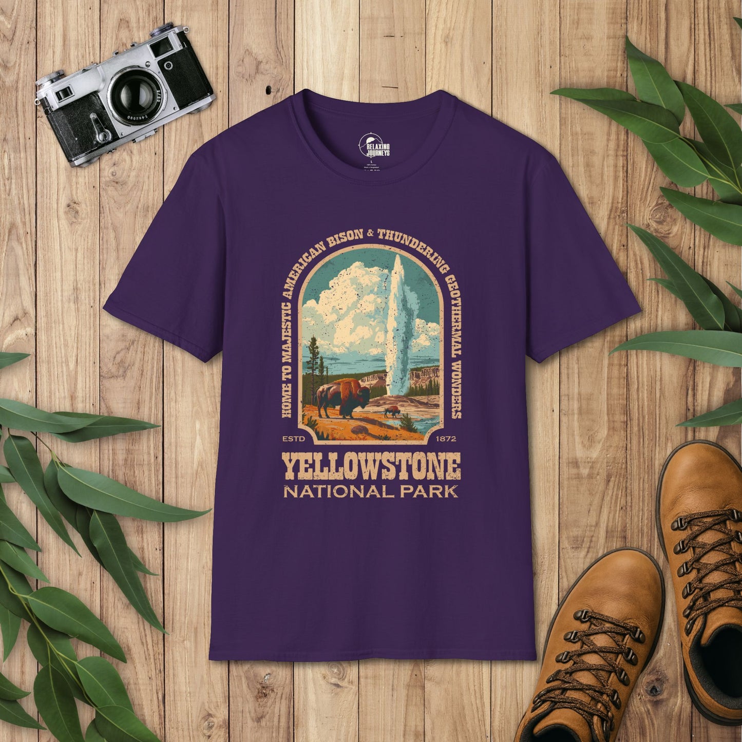 Yellowstone National Park Retro T-Shirt