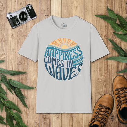 Happiness comes in waves T-Shirt