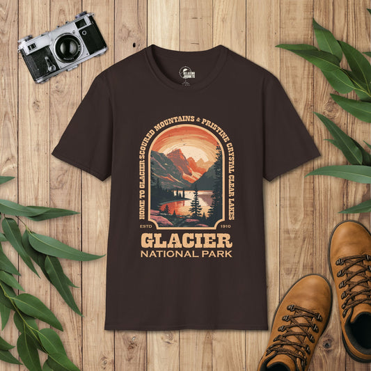 Glacier National Park Retro Arch T-Shirt