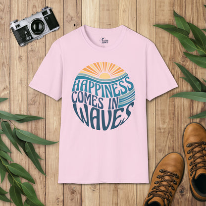 Happiness comes in waves T-Shirt